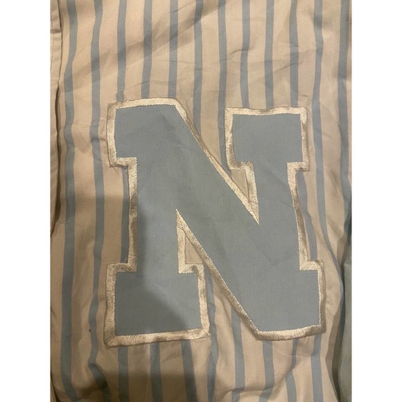 Vintage 80s Nike Blue Tag Sports Jacket Embroidered Blue White Mens Medium RARE - Picture 3 of 9